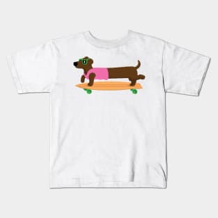 Weiner Roller Kids T-Shirt